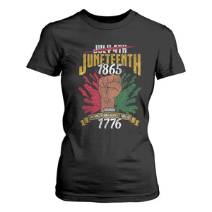 Juneteenth Since 1865 T Shirt For Women My Ancestors Weren't Free In 1776