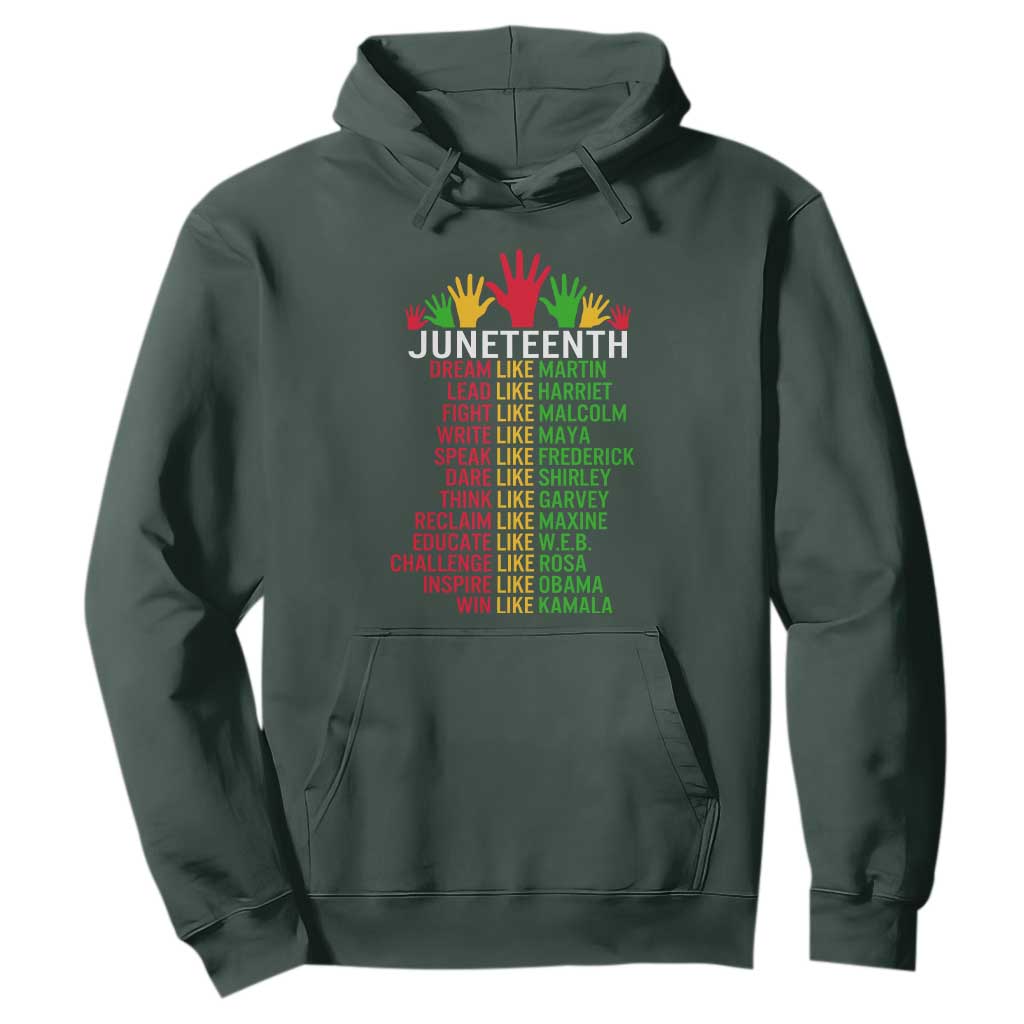 Juneteenth 1865 Hoodie Dream Like Leaders