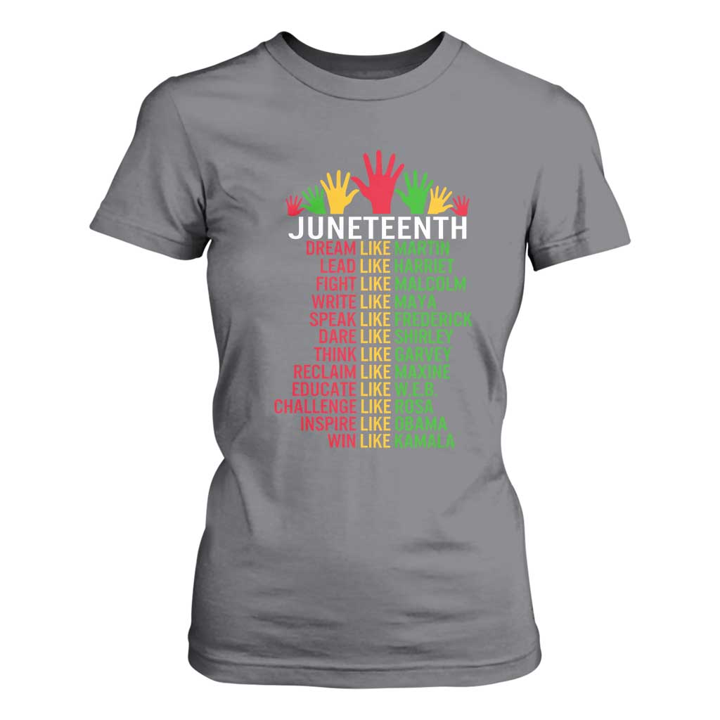 Juneteenth 1865 T Shirt For Women Dream Like Leaders