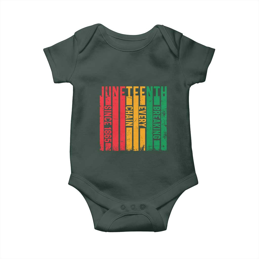 Juneteenth Since 1865 Baby Onesie Breaking Every Chain