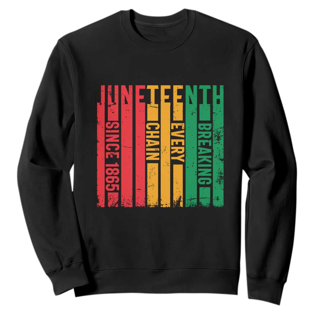 Juneteenth Since 1865 Sweatshirt Breaking Every Chain