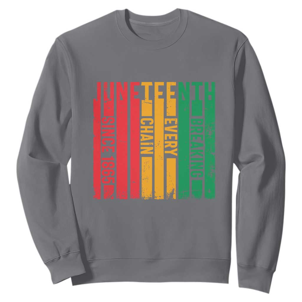 Juneteenth Since 1865 Sweatshirt Breaking Every Chain