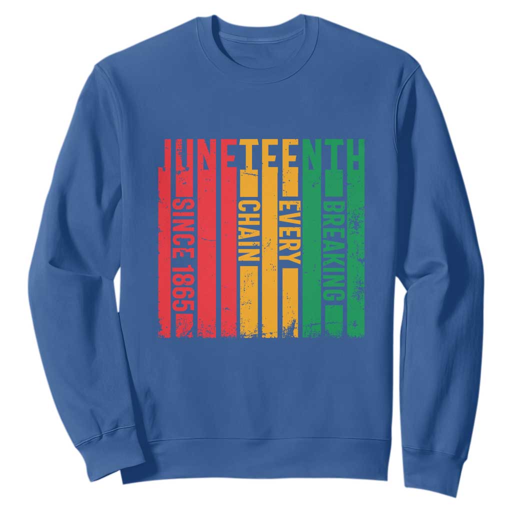 Juneteenth Since 1865 Sweatshirt Breaking Every Chain