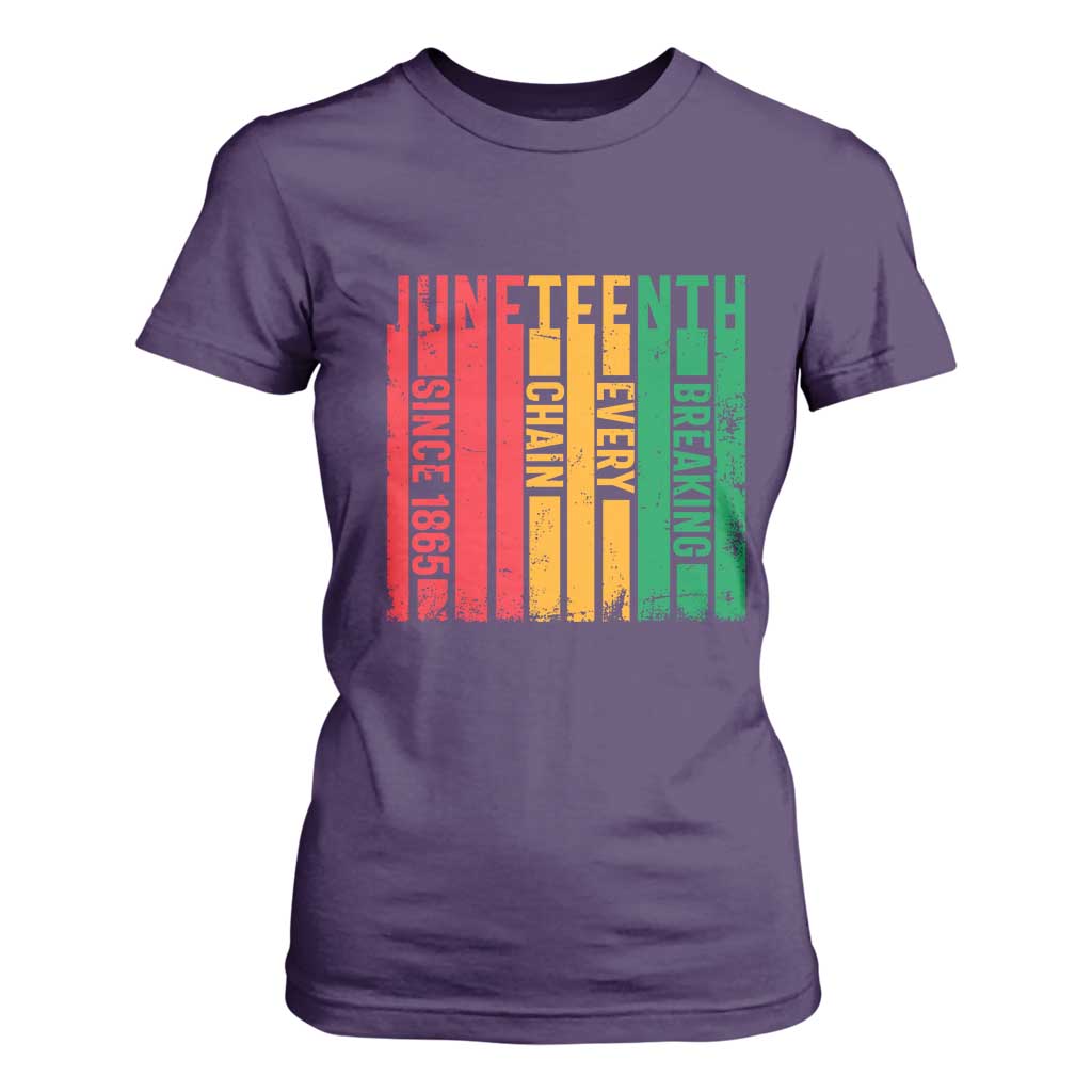 Juneteenth Since 1865 T Shirt For Women Breaking Every Chain