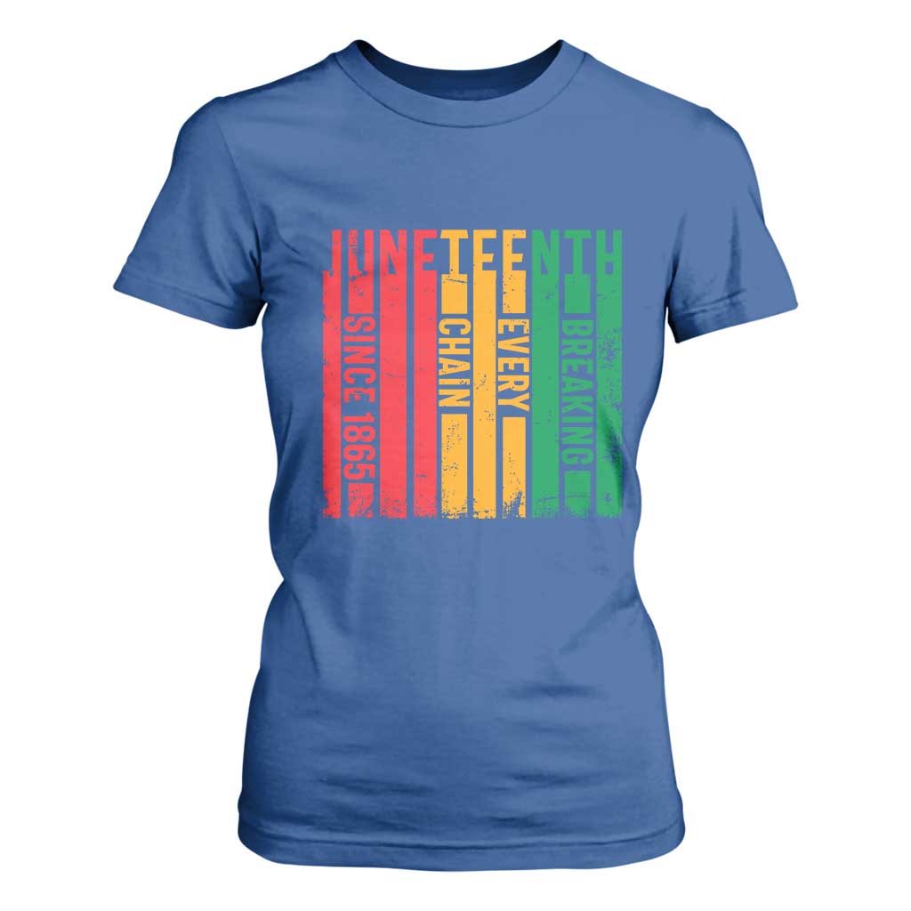 Juneteenth Since 1865 T Shirt For Women Breaking Every Chain