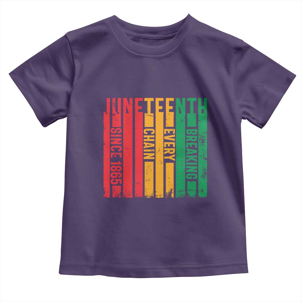 Juneteenth Since 1865 Toddler T Shirt Breaking Every Chain