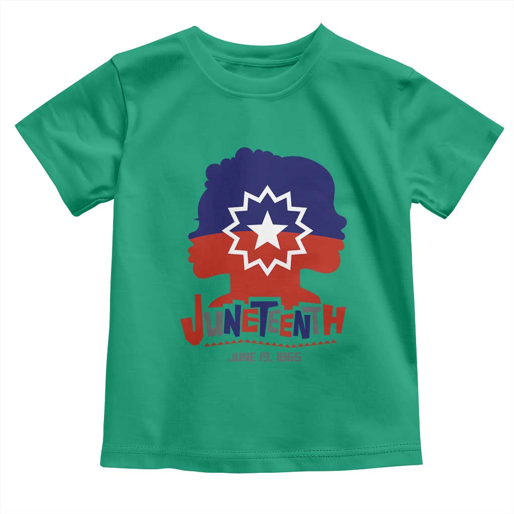 Juneteenth Flag Toddler T Shirt Celebrating Black Freedom Day 1865