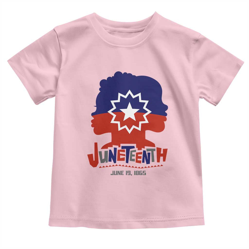 Juneteenth Flag Toddler T Shirt Celebrating Black Freedom Day 1865