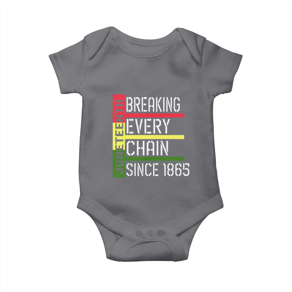 Juneteenth 1865 Baby Onesie Breaking Every Chain