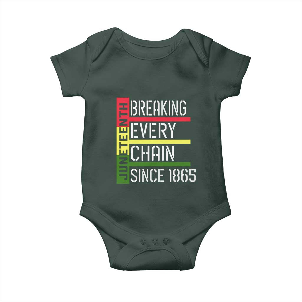 Juneteenth 1865 Baby Onesie Breaking Every Chain