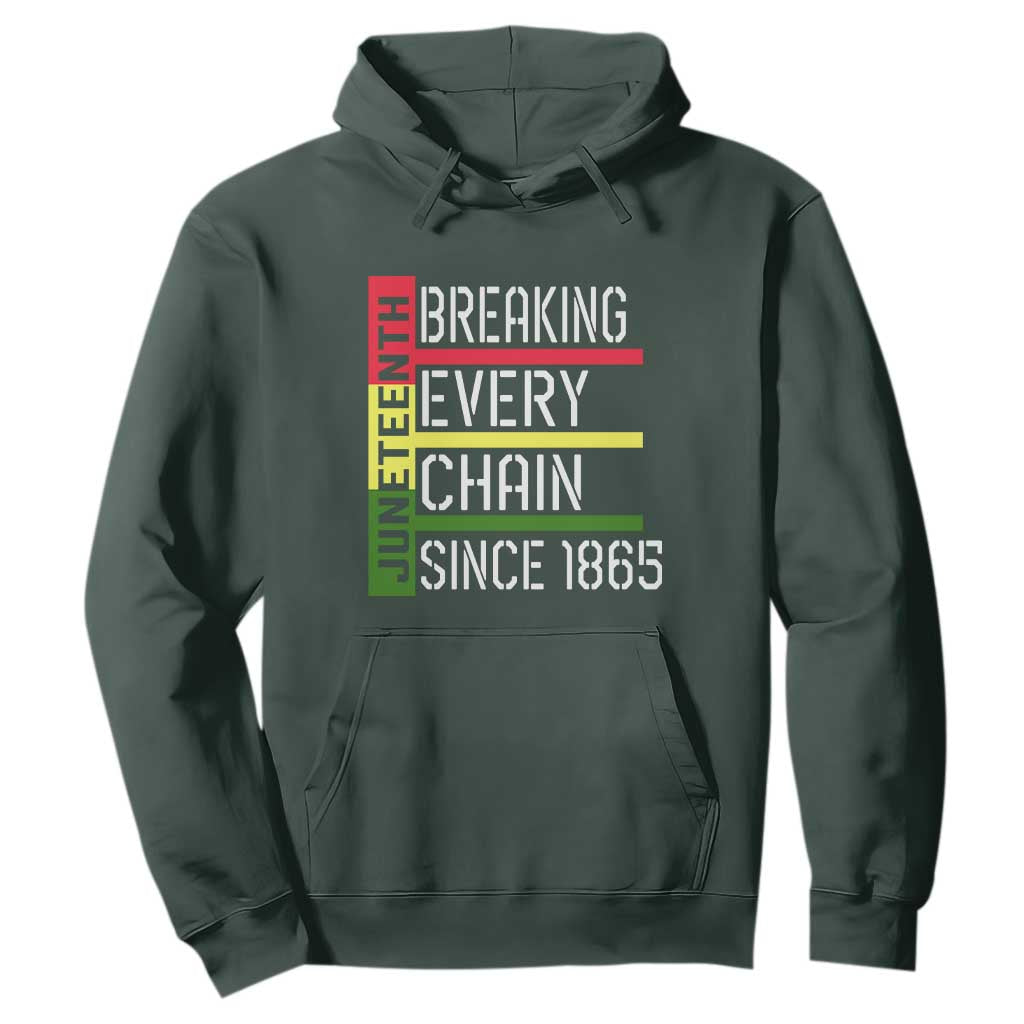 Juneteenth 1865 Hoodie Breaking Every Chain