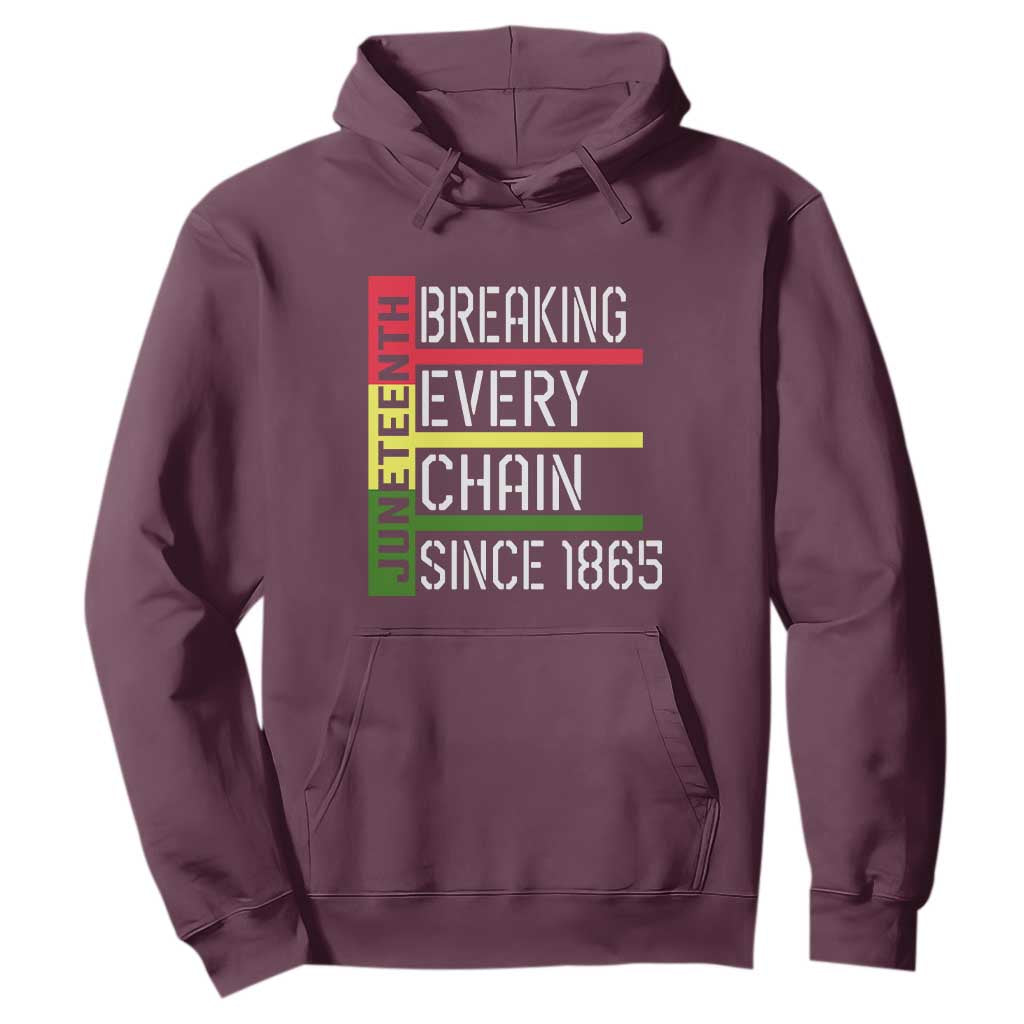 Juneteenth 1865 Hoodie Breaking Every Chain