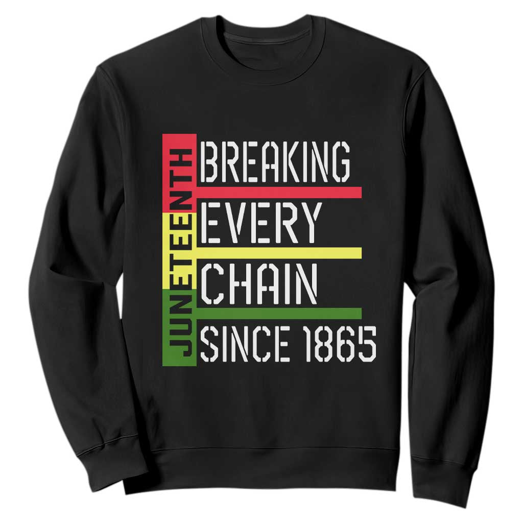 Juneteenth 1865 Sweatshirt Breaking Every Chain