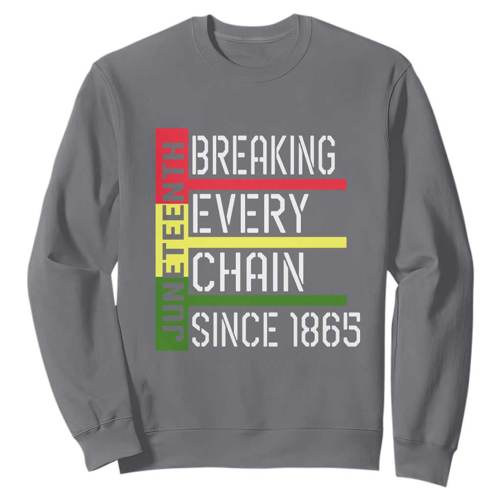 Juneteenth 1865 Sweatshirt Breaking Every Chain