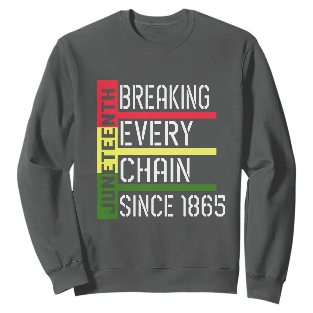 Juneteenth 1865 Sweatshirt Breaking Every Chain
