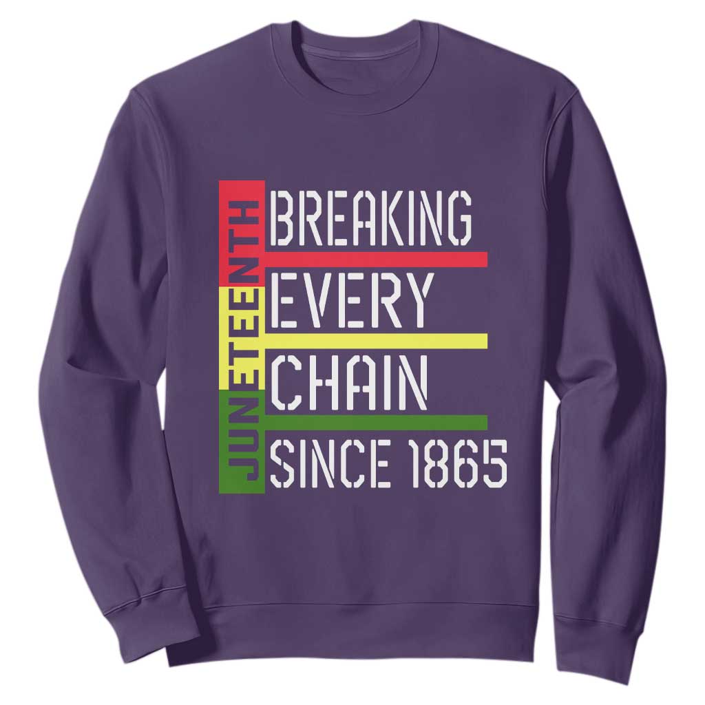 Juneteenth 1865 Sweatshirt Breaking Every Chain