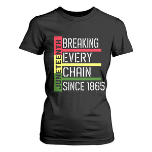 Juneteenth 1865 T Shirt For Women Breaking Every Chain