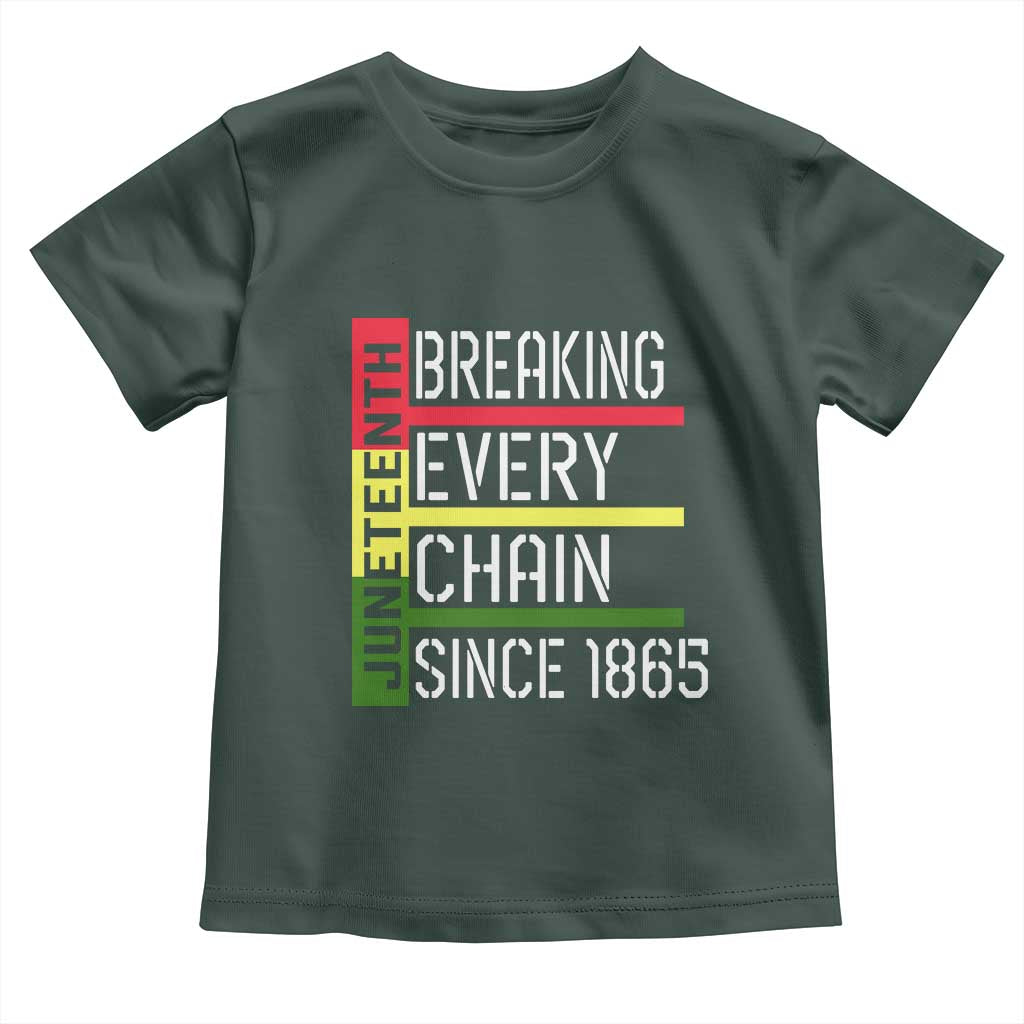 Juneteenth 1865 Toddler T Shirt Breaking Every Chain