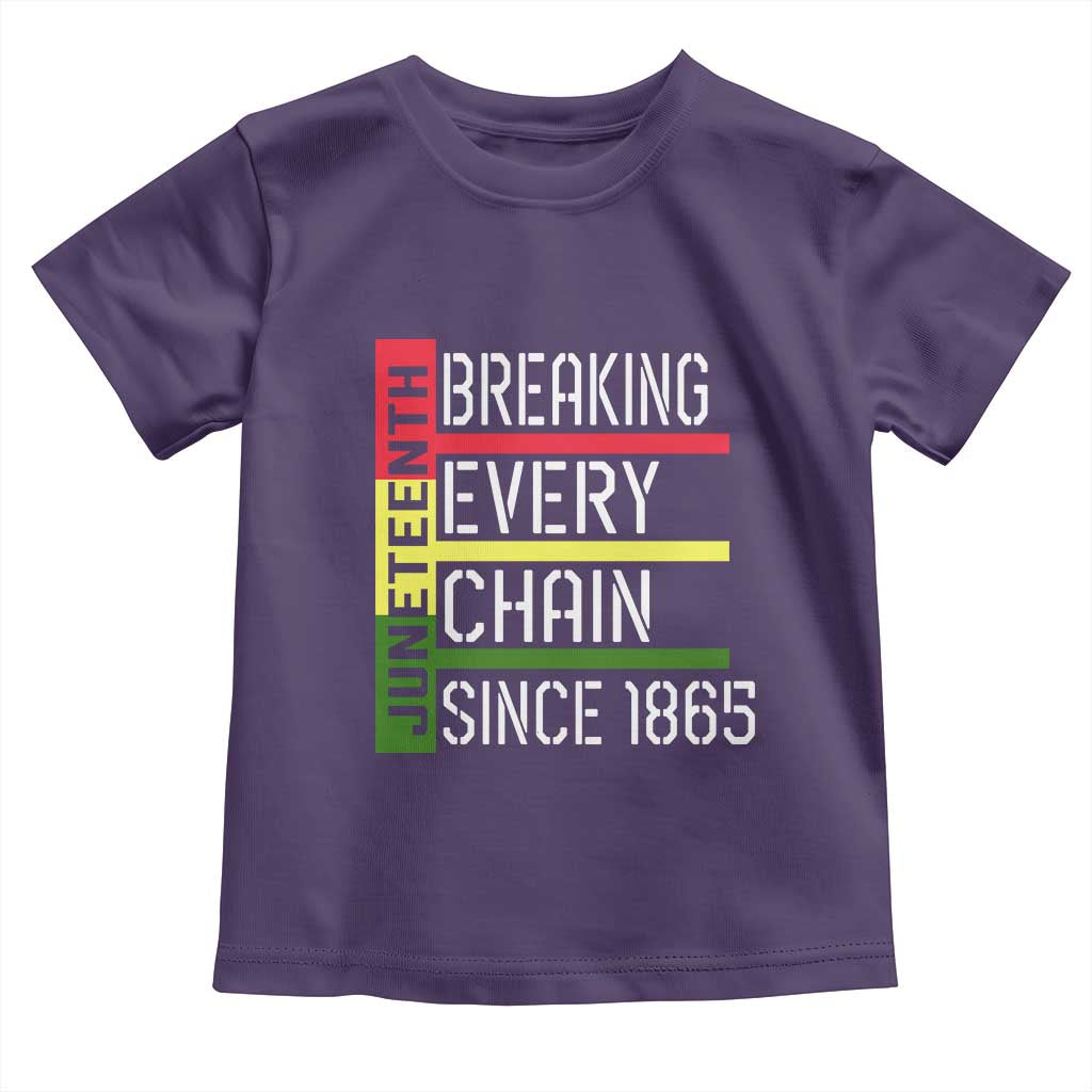 Juneteenth 1865 Toddler T Shirt Breaking Every Chain