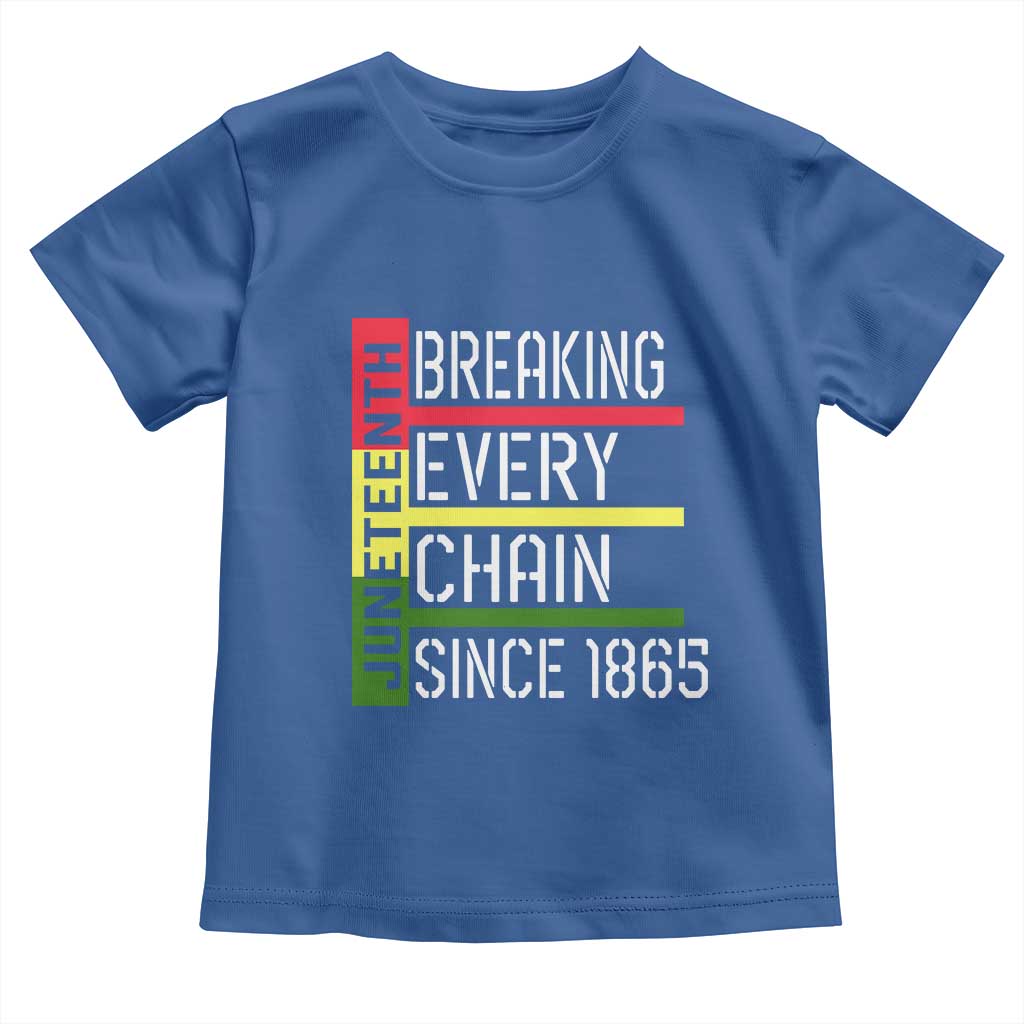 Juneteenth 1865 Toddler T Shirt Breaking Every Chain