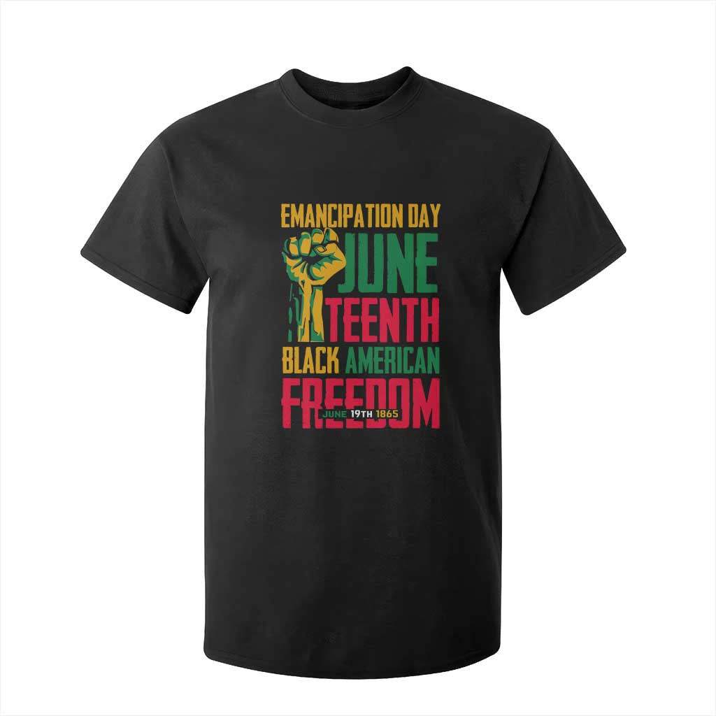 Emancipation Day T Shirt For Kid Juneteenth Black American Freedom Since 1865