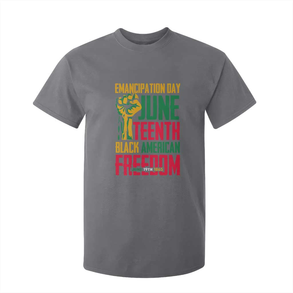Emancipation Day T Shirt For Kid Juneteenth Black American Freedom Since 1865