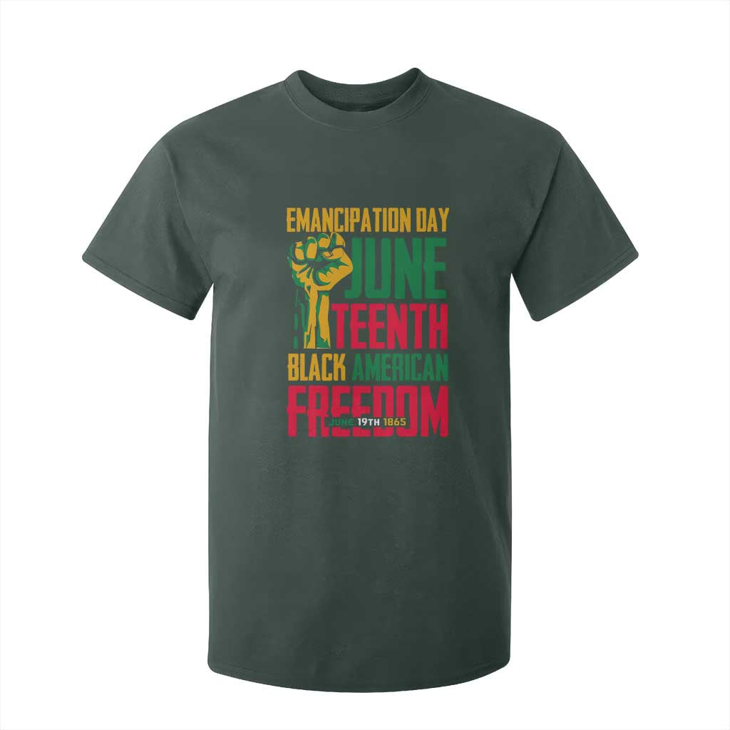 Emancipation Day T Shirt For Kid Juneteenth Black American Freedom Since 1865