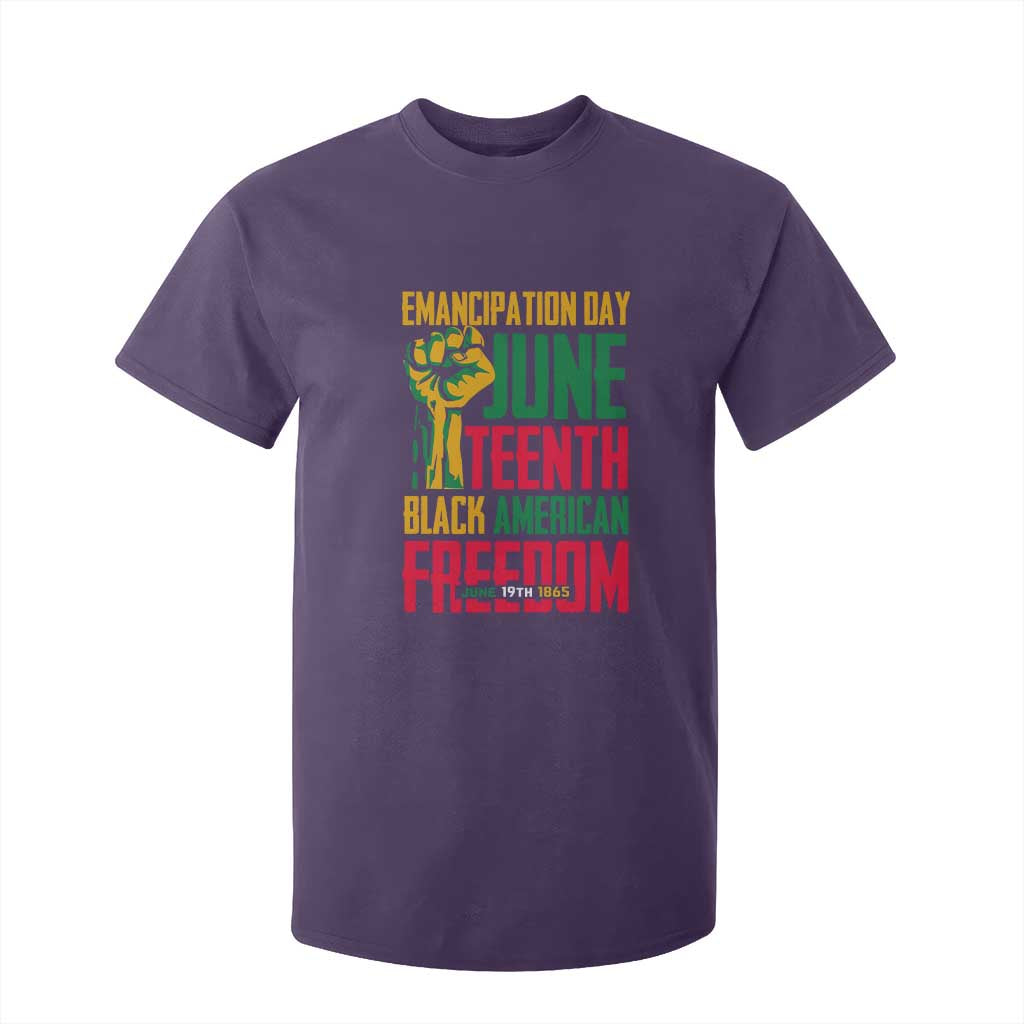 Emancipation Day T Shirt For Kid Juneteenth Black American Freedom Since 1865