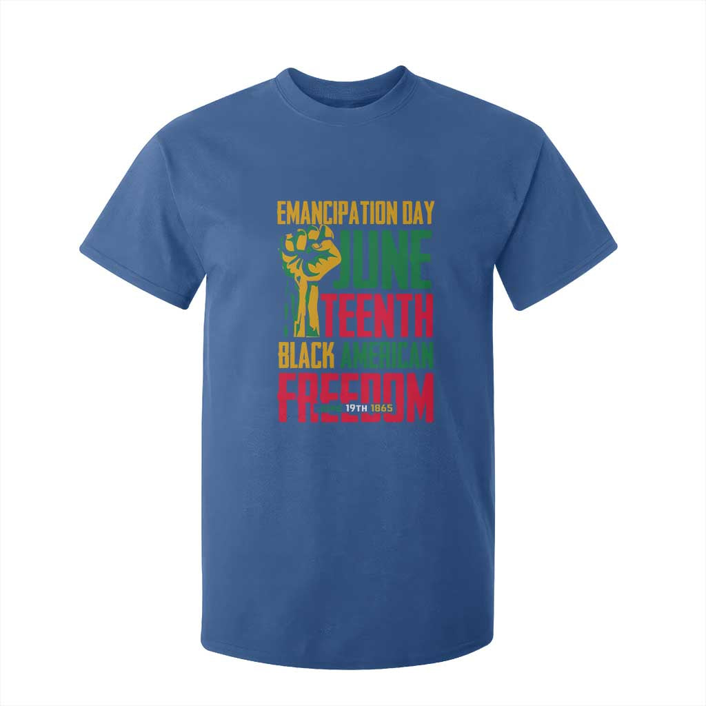 Emancipation Day T Shirt For Kid Juneteenth Black American Freedom Since 1865