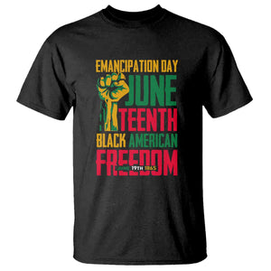 Emancipation Day T Shirt Juneteenth Black American Freedom Since 1865