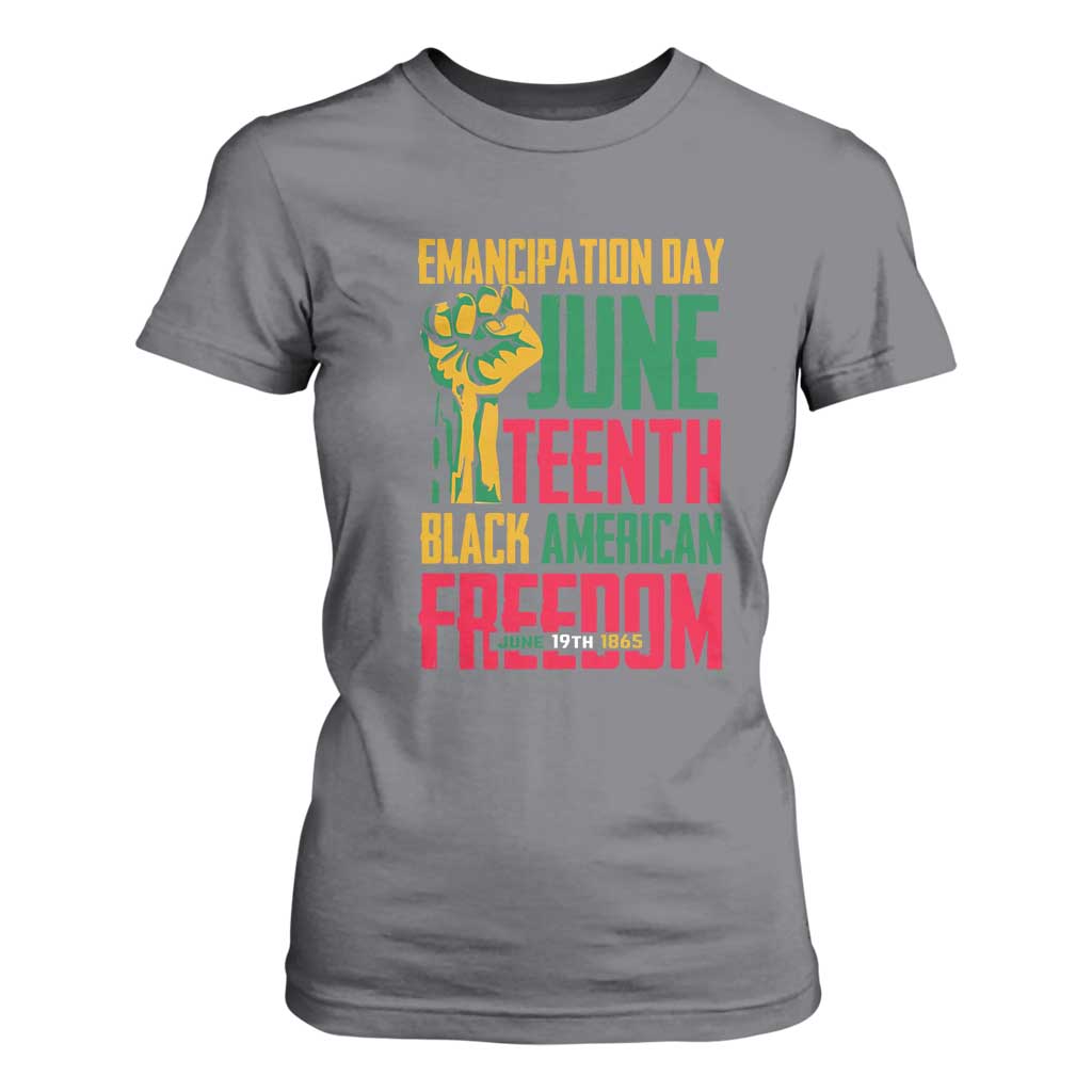 Emancipation Day T Shirt For Women Juneteenth Black American Freedom Since 1865