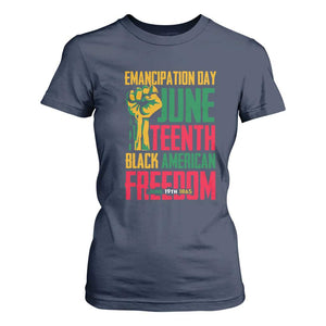 Emancipation Day T Shirt For Women Juneteenth Black American Freedom Since 1865
