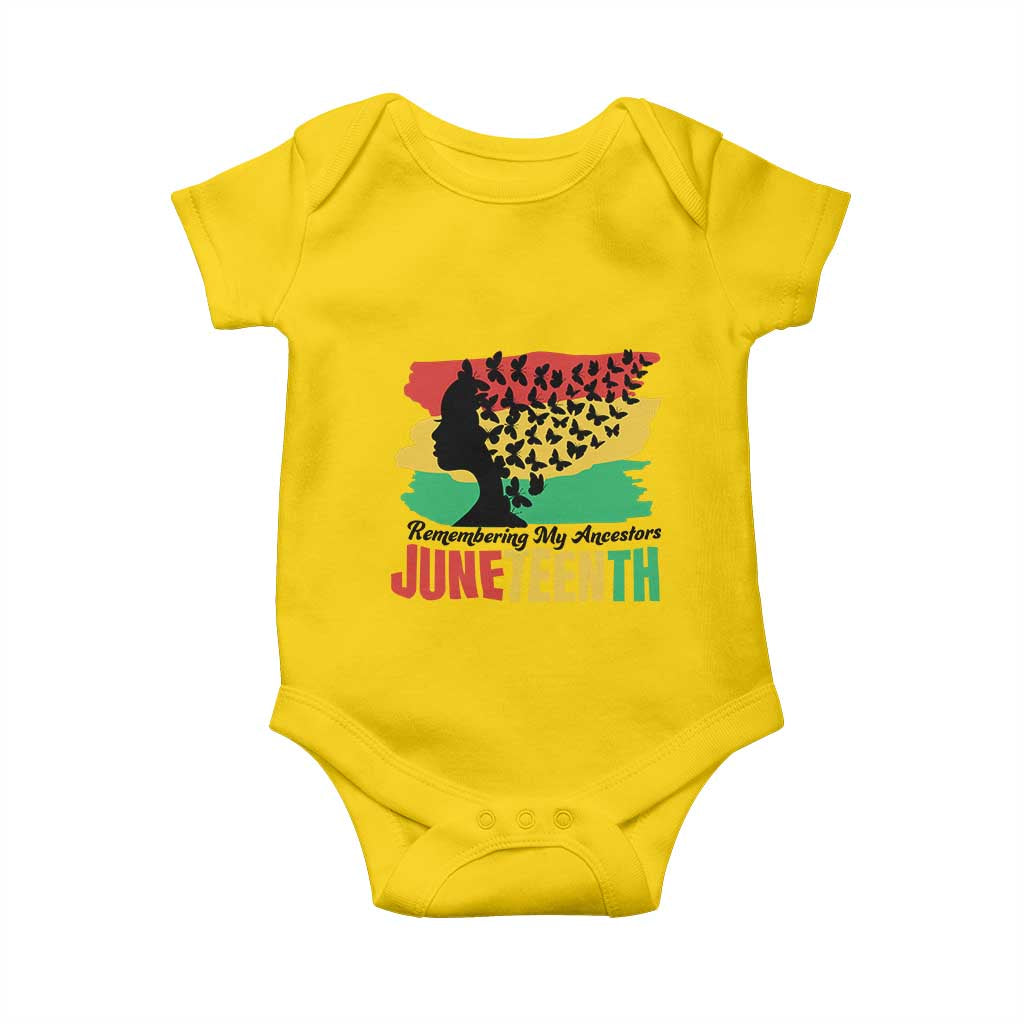 Juneteenth 1865 Baby Onesie Remembering My Ancestors