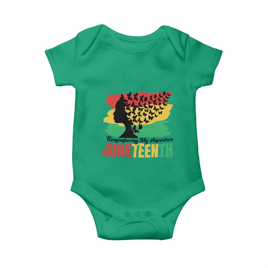 Juneteenth 1865 Baby Onesie Remembering My Ancestors