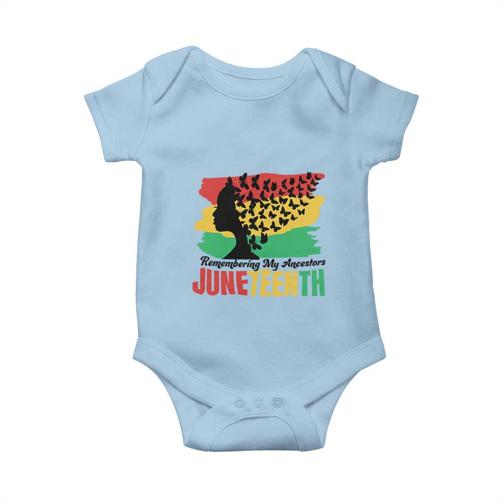 Juneteenth 1865 Baby Onesie Remembering My Ancestors