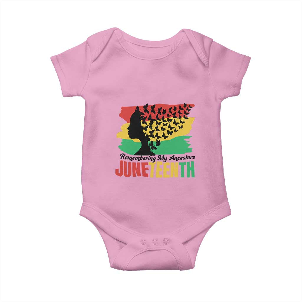 Juneteenth 1865 Baby Onesie Remembering My Ancestors
