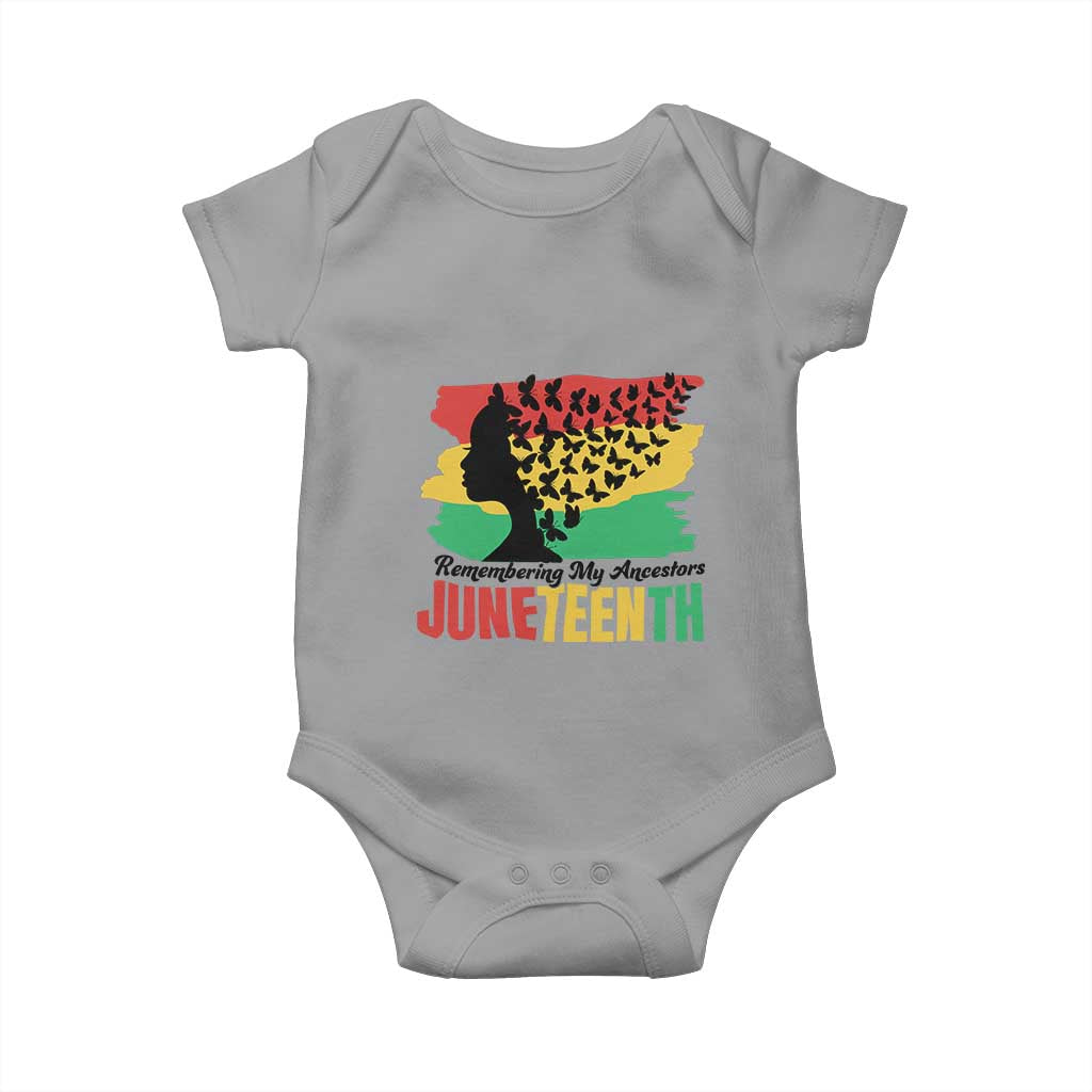 Juneteenth 1865 Baby Onesie Remembering My Ancestors