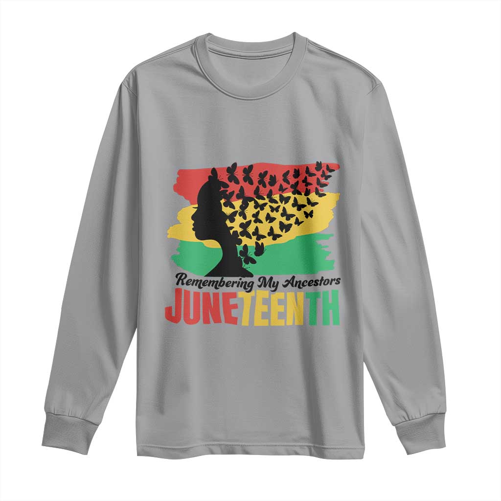 Juneteenth 1865 Long Sleeve Shirt Remembering My Ancestors