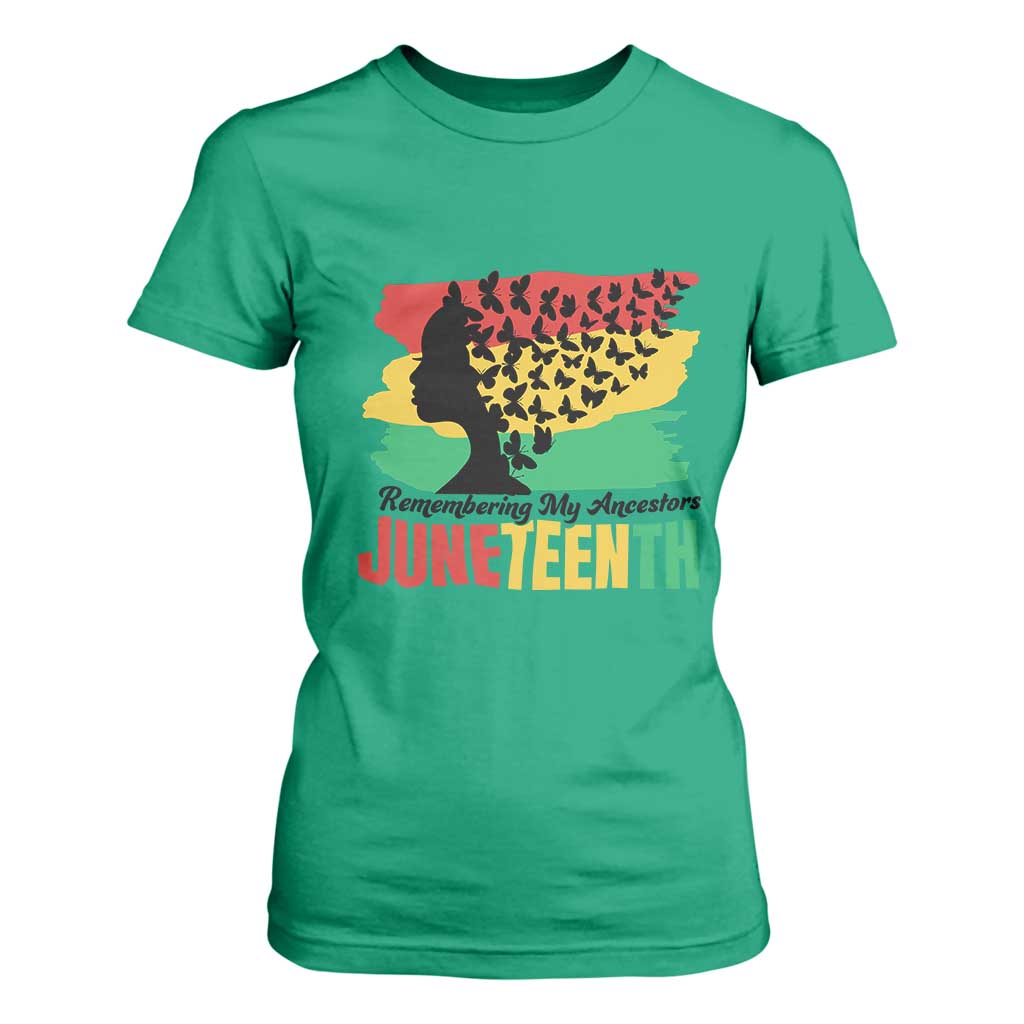 Juneteenth 1865 T Shirt For Women Remembering My Ancestors
