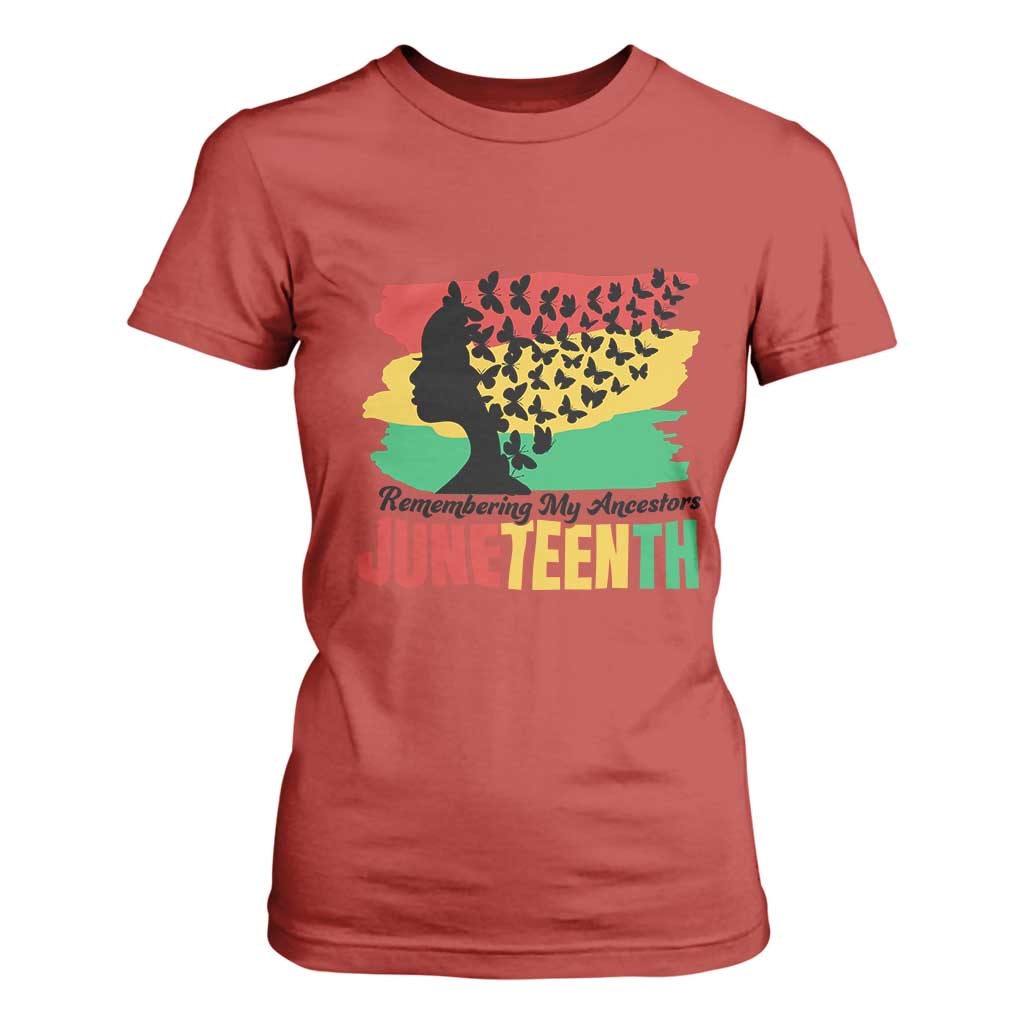 Juneteenth 1865 T Shirt For Women Remembering My Ancestors