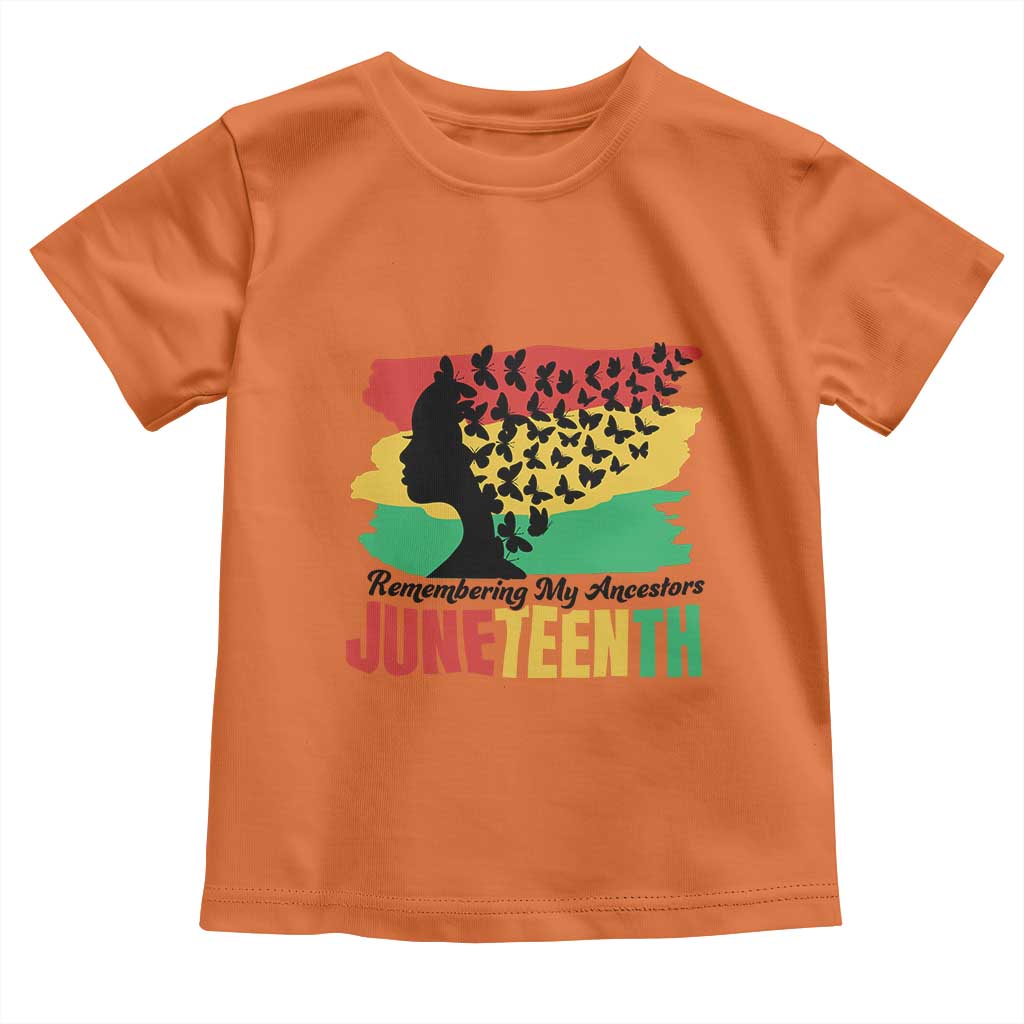 Juneteenth 1865 Toddler T Shirt Remembering My Ancestors
