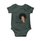 Black Queen Baby Onesie Lady Curly Natural Afro African American Ladies