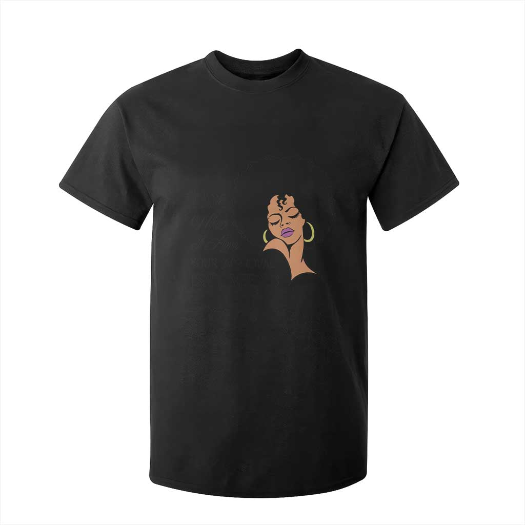 Black Queen T Shirt For Kid Lady Curly Natural Afro African American Ladies