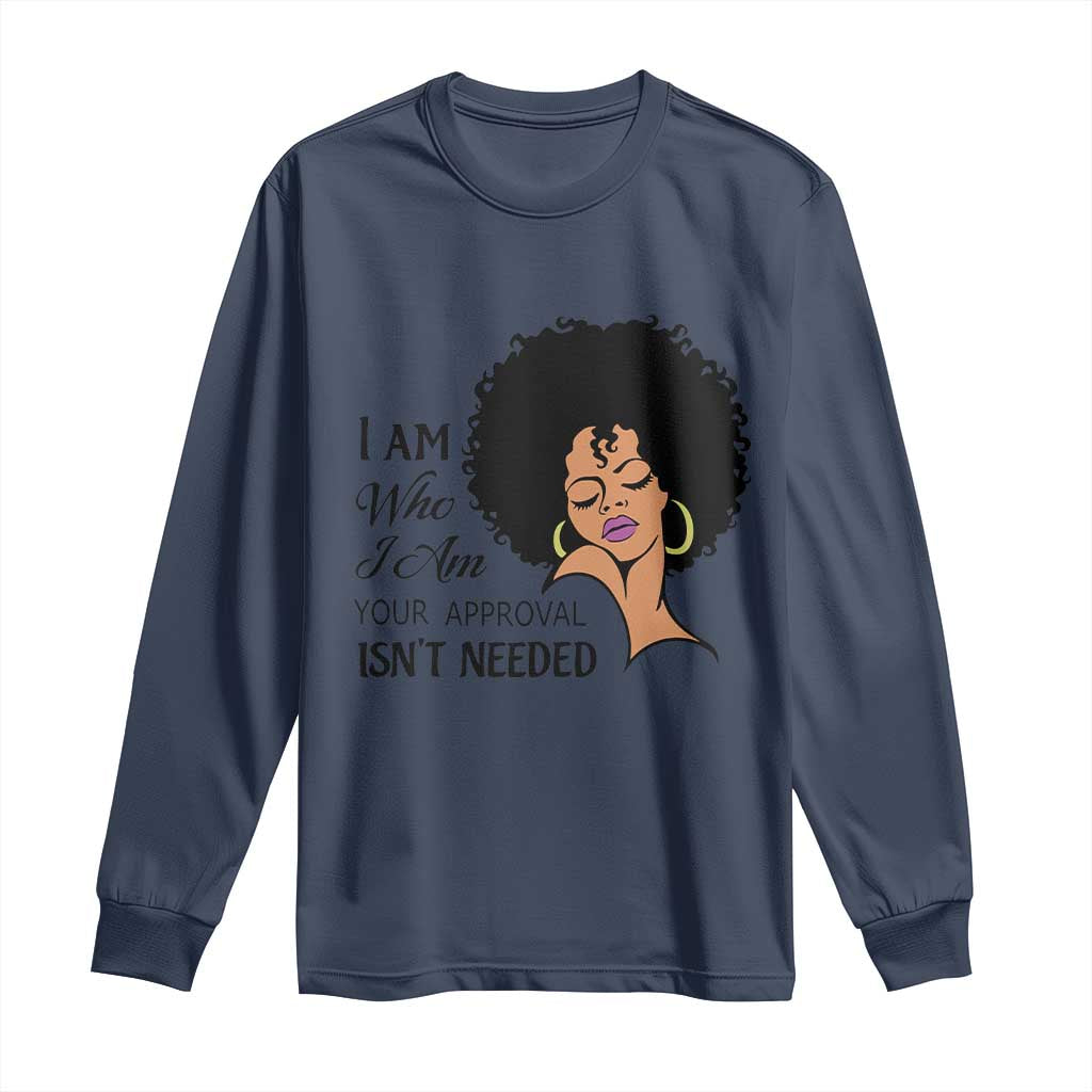 Black Queen Long Sleeve Shirt Lady Curly Natural Afro African American Ladies