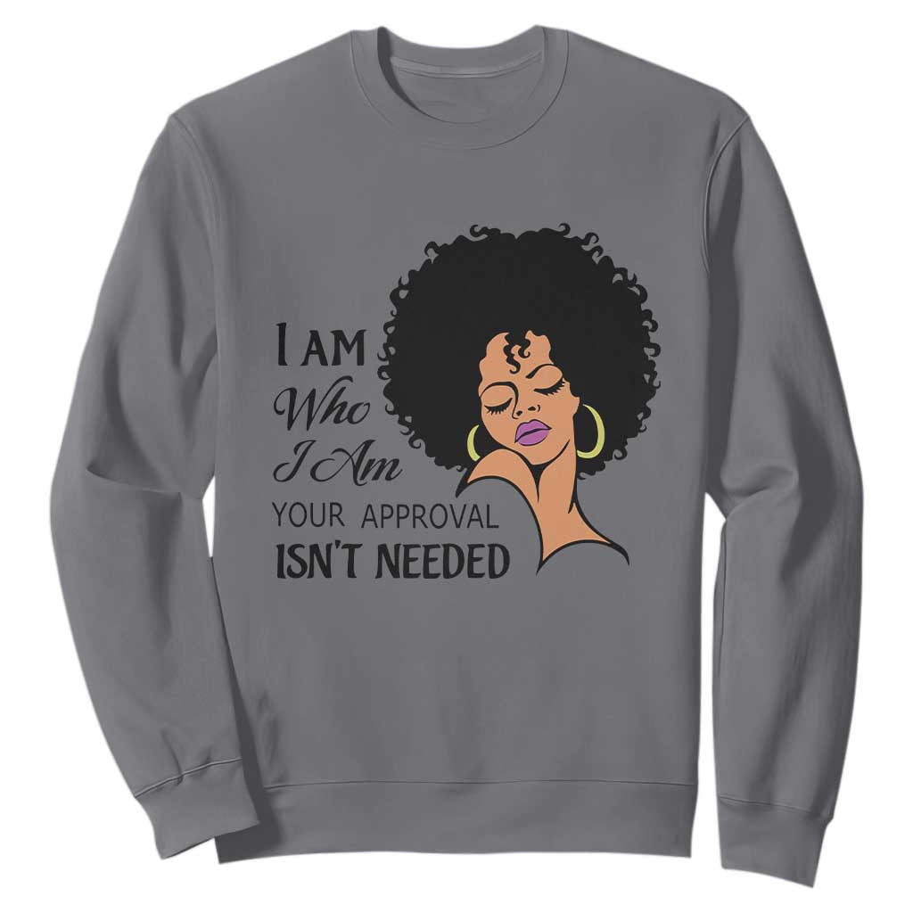 Black Queen Sweatshirt Lady Curly Natural Afro African American Ladies
