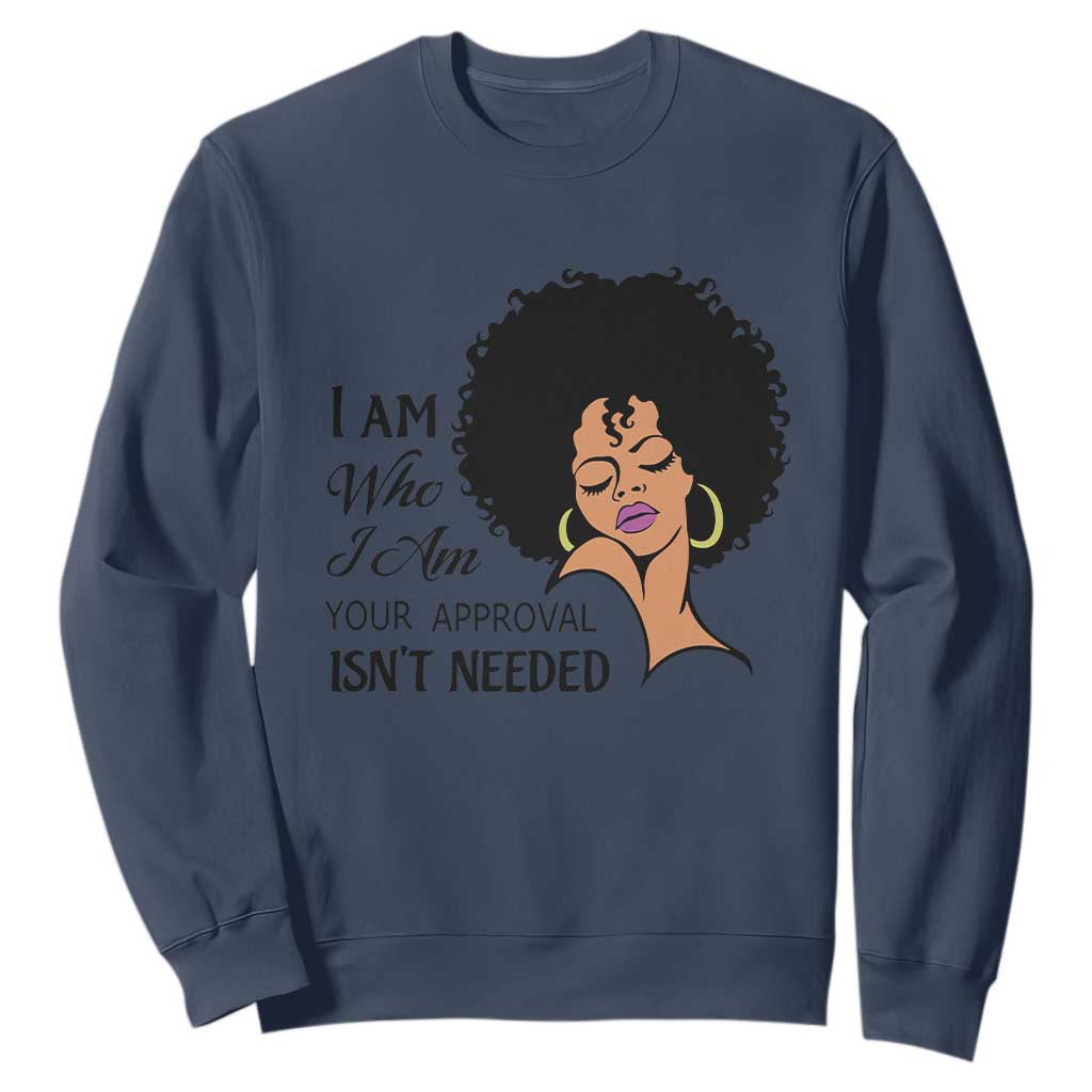 Black Queen Sweatshirt Lady Curly Natural Afro African American Ladies