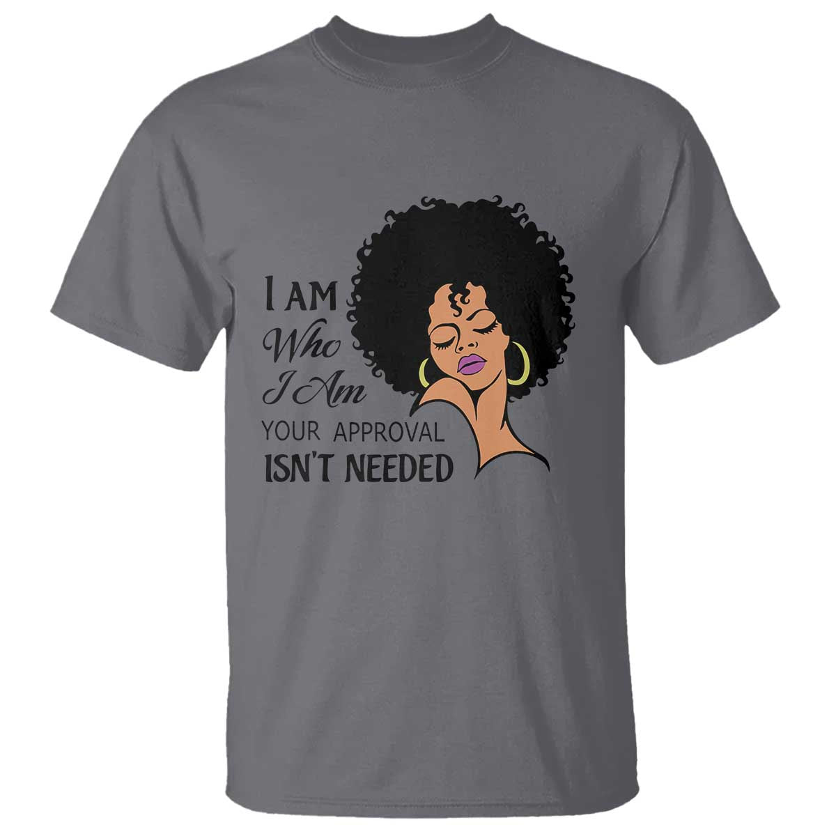 Black Queen T Shirt Lady Curly Natural Afro African American Ladies