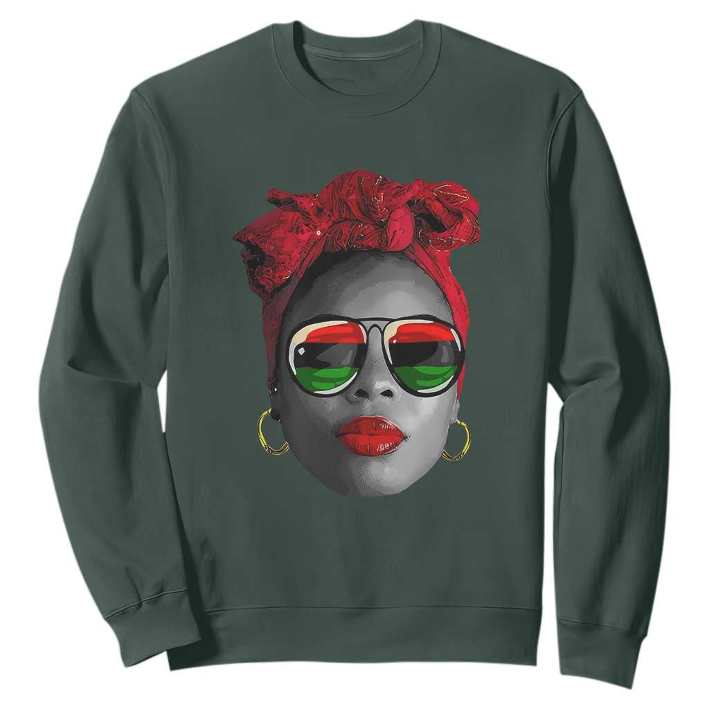 Black Queen Sweatshirt Dope Black Woman Pride BHM Juneteenth
