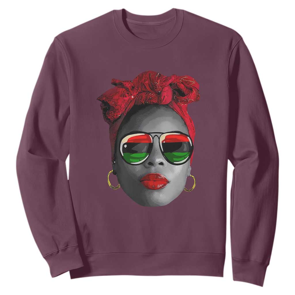 Black Queen Sweatshirt Dope Black Woman Pride BHM Juneteenth