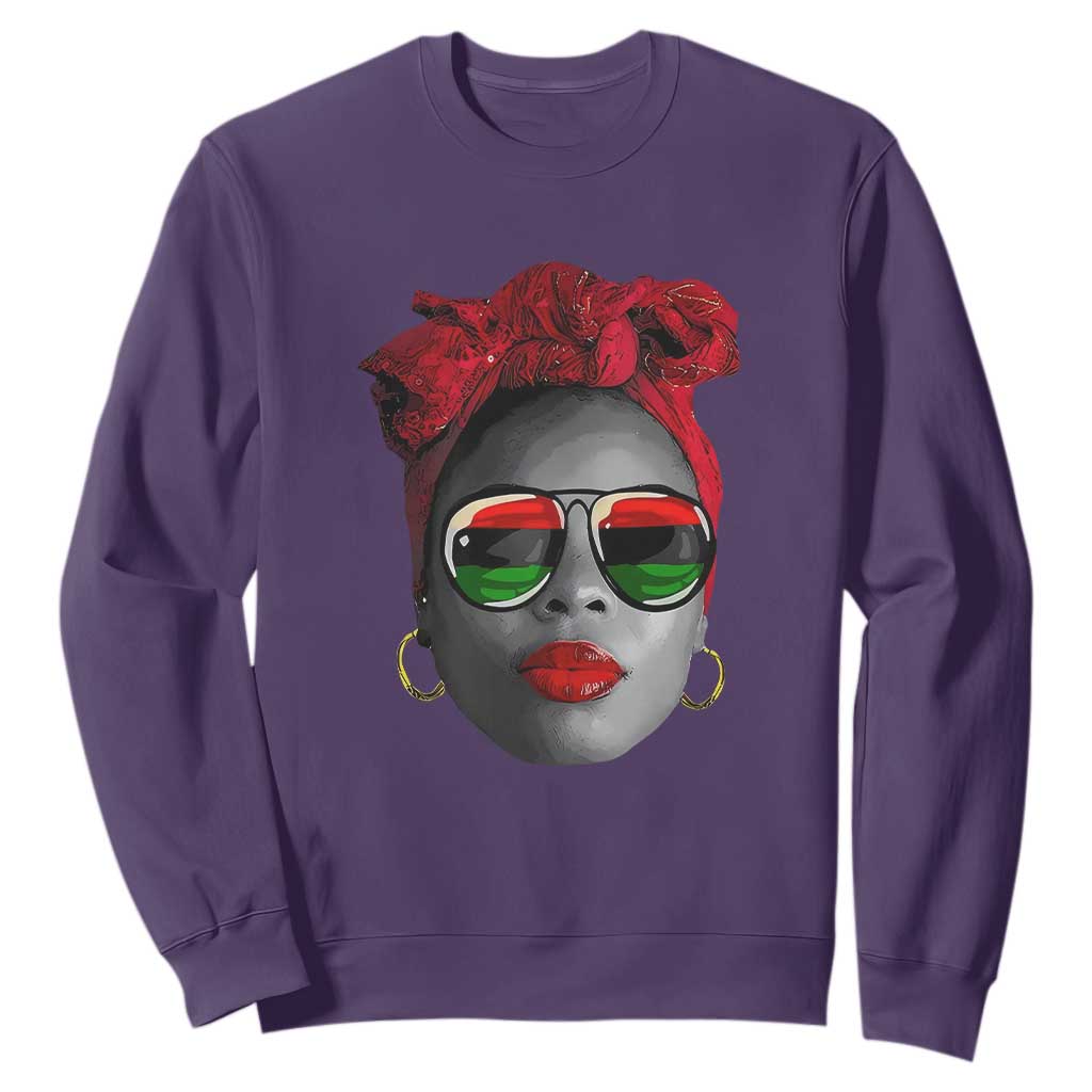 Black Queen Sweatshirt Dope Black Woman Pride BHM Juneteenth